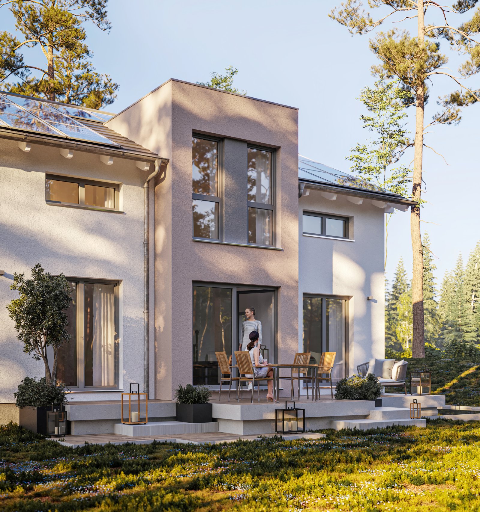 Bauen mit Bien-Zenker! | Modernes Einfamilienhaus inkl. Carport und PV-Anlage